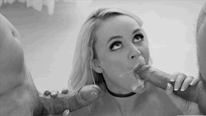 Hotwife Double Blowjob Cum Covered Facial